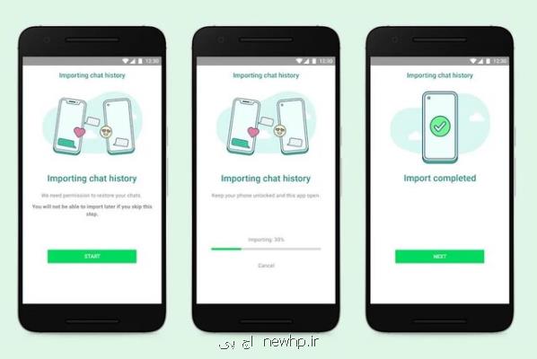 امکان انتقال آرشیو چت بین اندروید و iOS در واتس اپ